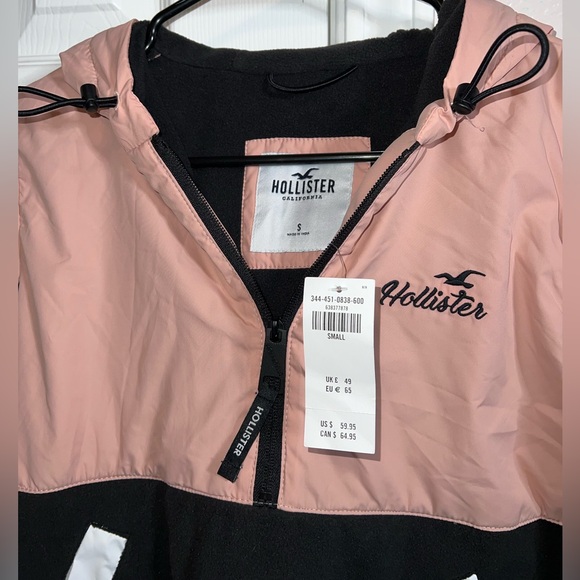 Hollister 3/4 Zip Pull Over Hoodie Jacket NWT - Picture 4 of 8